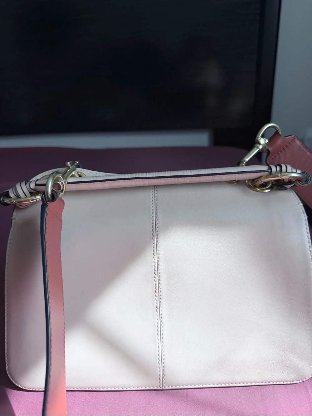 See By Chloe Two-Tone Blush and Rose crossbody Bag